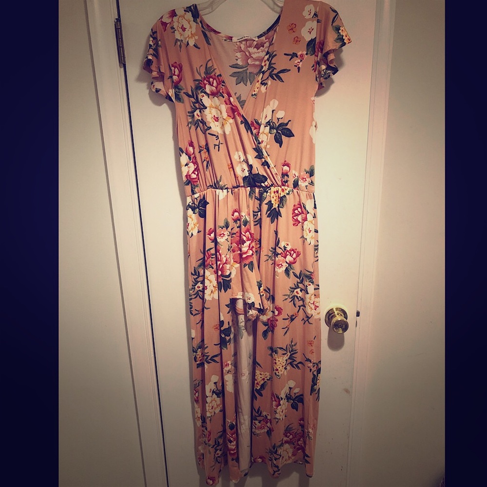 Peach Blossom Romper/Dress